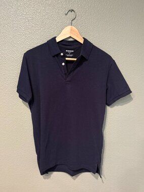 Bonbos Men's Navy and Blue Polo-shirts